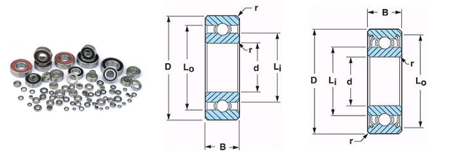 NMB&nbsp;L-520轴承图纸