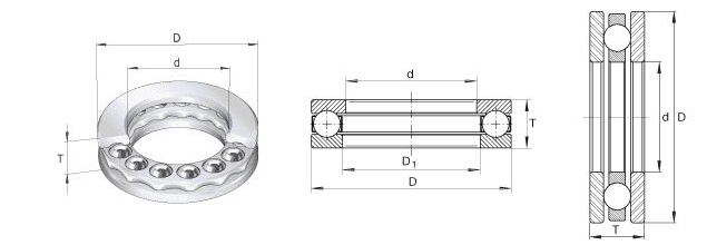 SKF&nbsp;51156轴承图纸