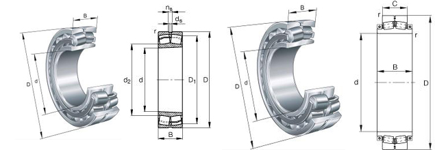 SKF&nbsp;248/800CAMA/W20轴承图纸